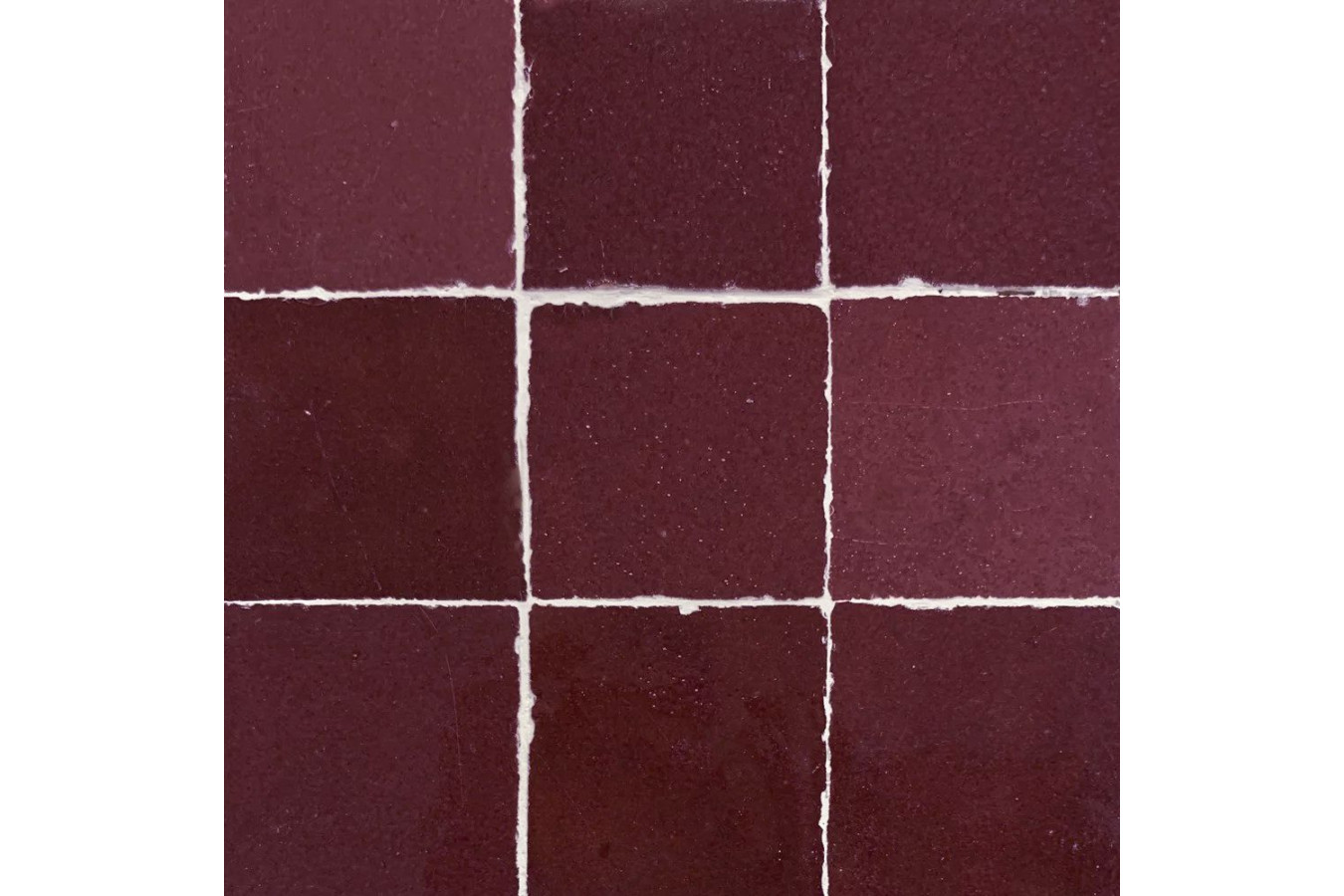 Raspberry Zellige - bordowe płytki zellige