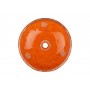Konstancja - zdobiona pomarańczowa umywalka