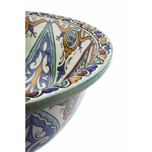 Leilana - Kolorowa umywalka ceramiczna z Maroka
