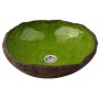 Szarlin - zielona umywalka o nieregularnym kształcie