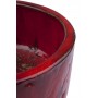 Alina - ręcznie robiona czerwona umywalka ze wzorem