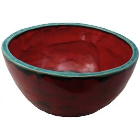 Nela - Czerwono-turkusowa stylowa umywalka