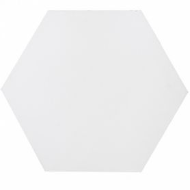 Heksagonalne płytki jednobarwne - białe