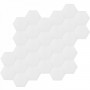 Heksagonalne kafle jednobarwne - białe