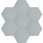 Heksagonalne kafle jednobarwne - szare