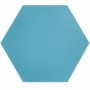 Heksagonalne kafle jednobarwne - niebieskie